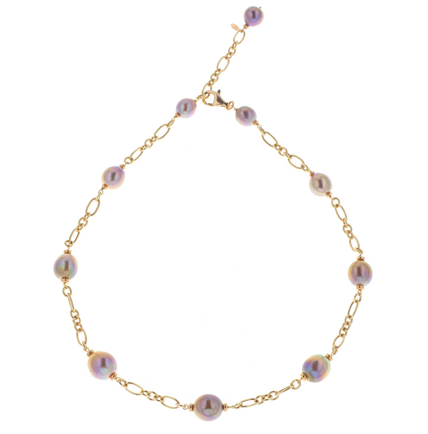 Collana girocollo argento 925/ooo perle coltivate