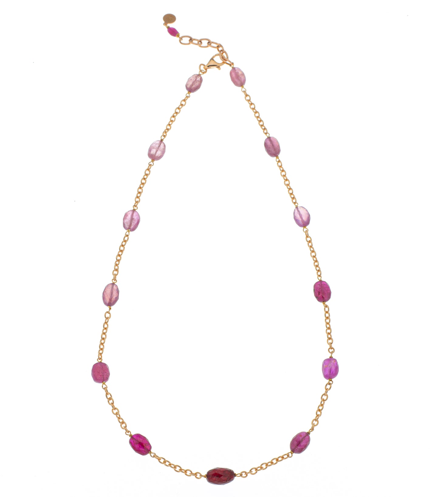 Collana girocollo argento 925/ooo Zaffiri multi colore