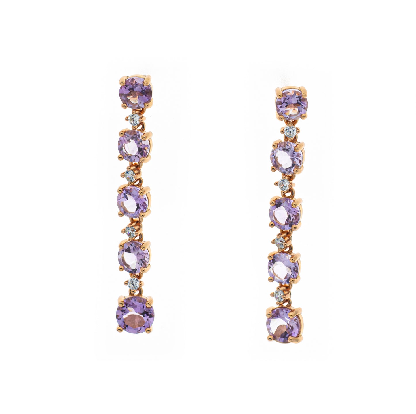 Orecchini in argento 925/ooo Quarzo Ametista