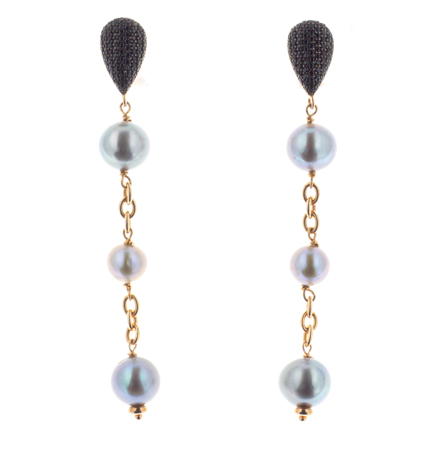 Paio orecchini argento 925/ooo perle coltivate