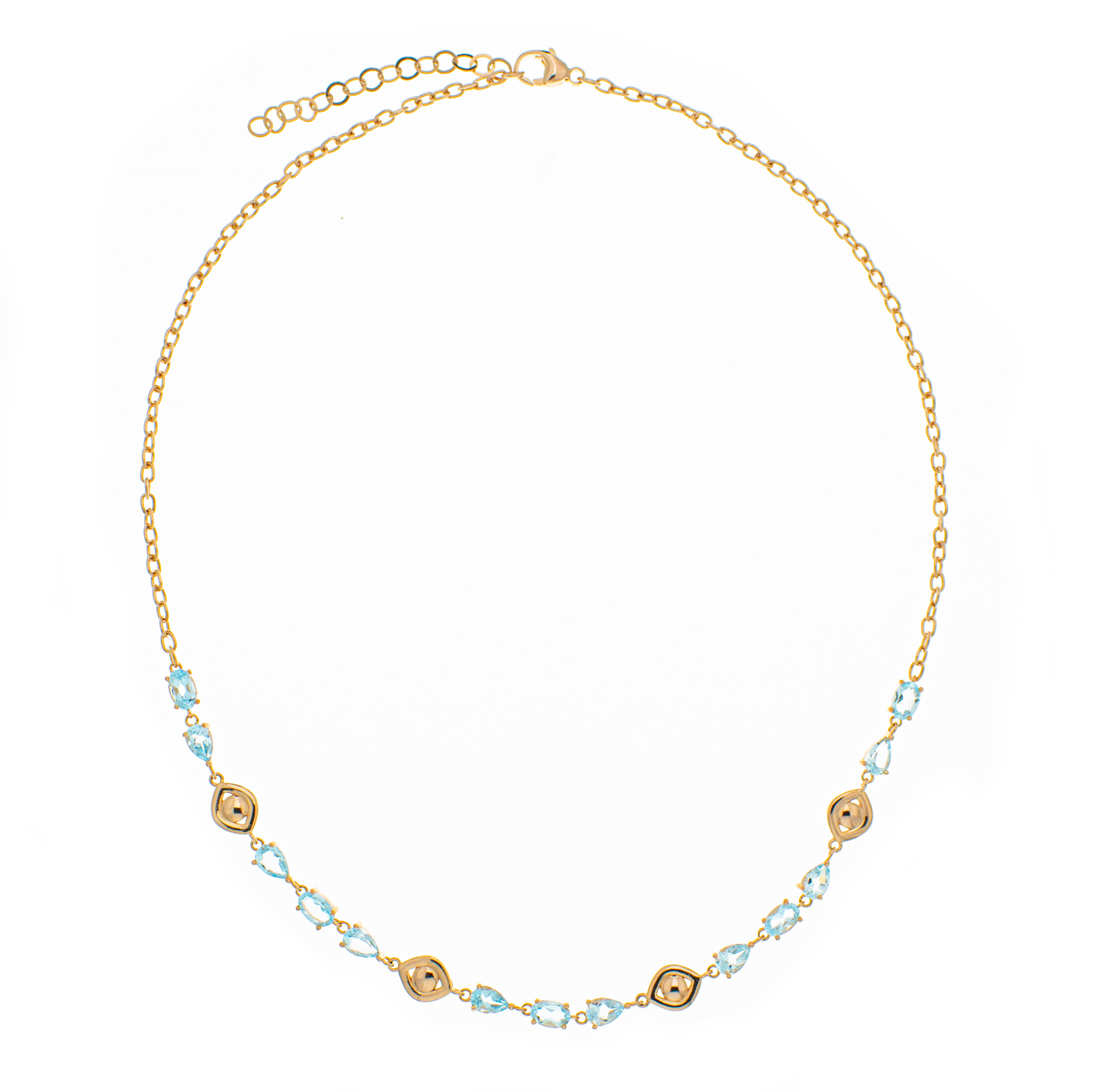 Girocolli in argento 925/ooo, pietre preziose