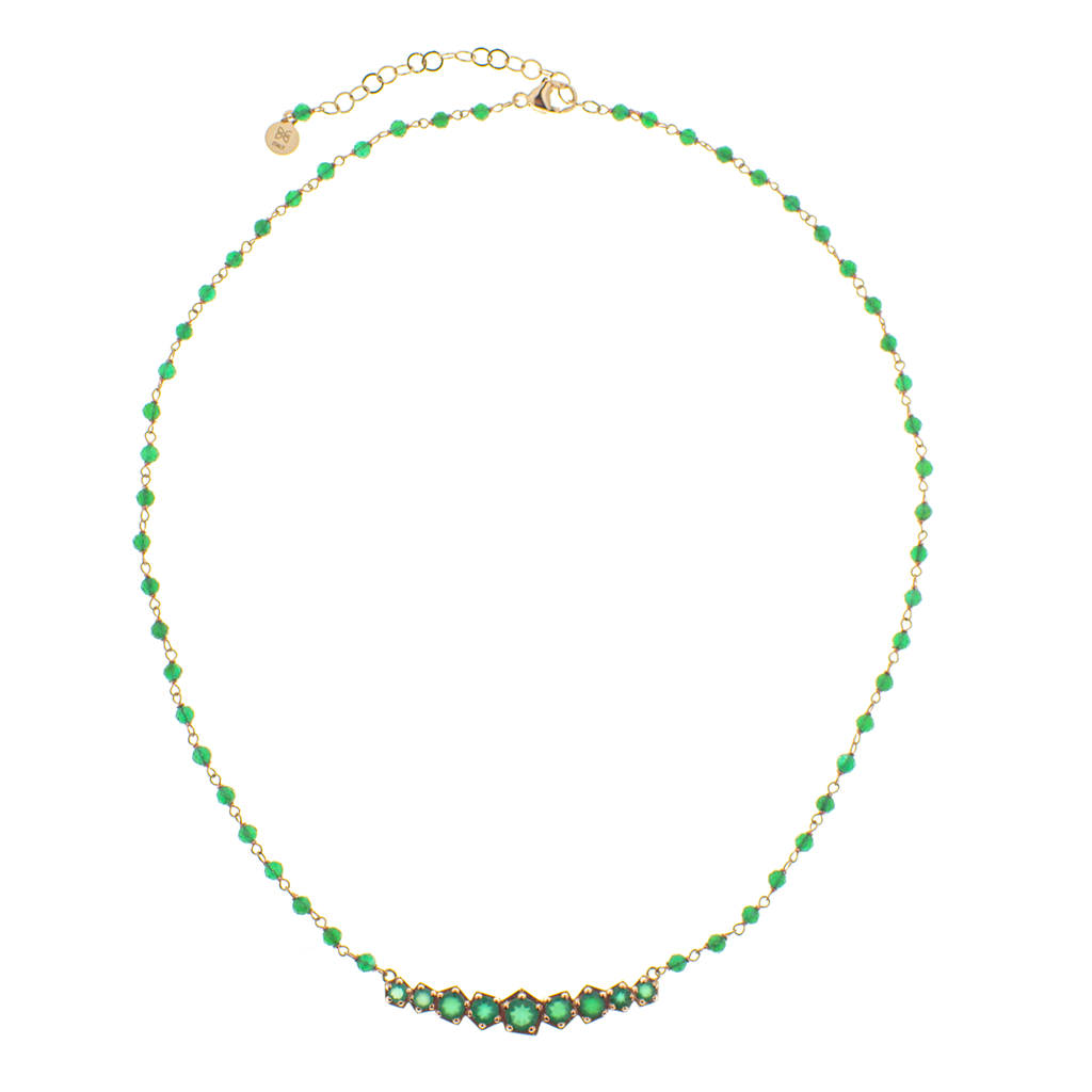 Girocolli in argento 925/ooo, pietre preziose
