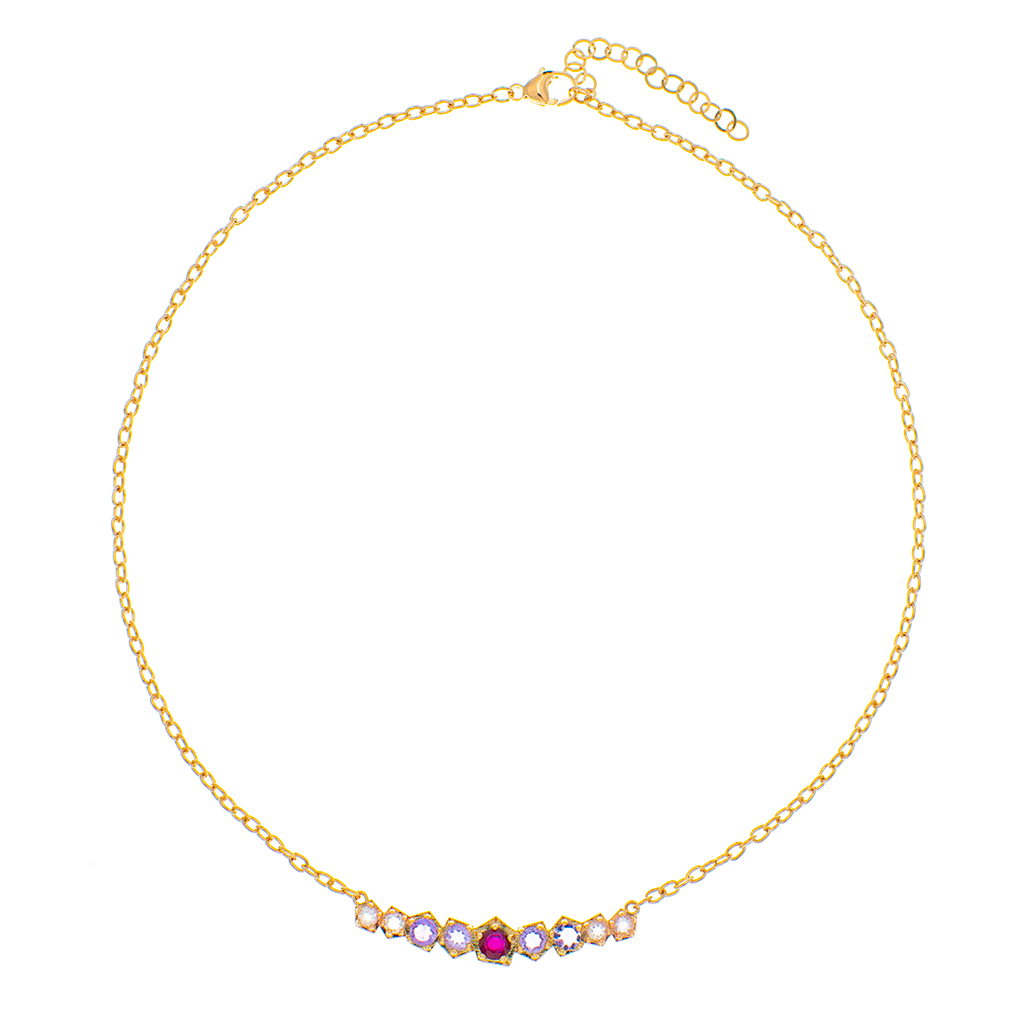 Girocolli in argento 925/ooo, pietre preziose
