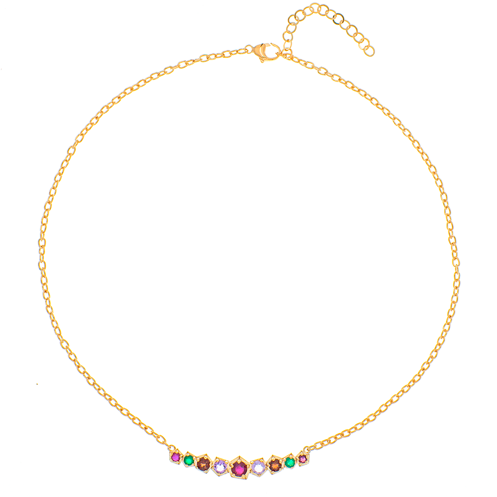 Girocolli in argento 925/ooo, pietre preziose