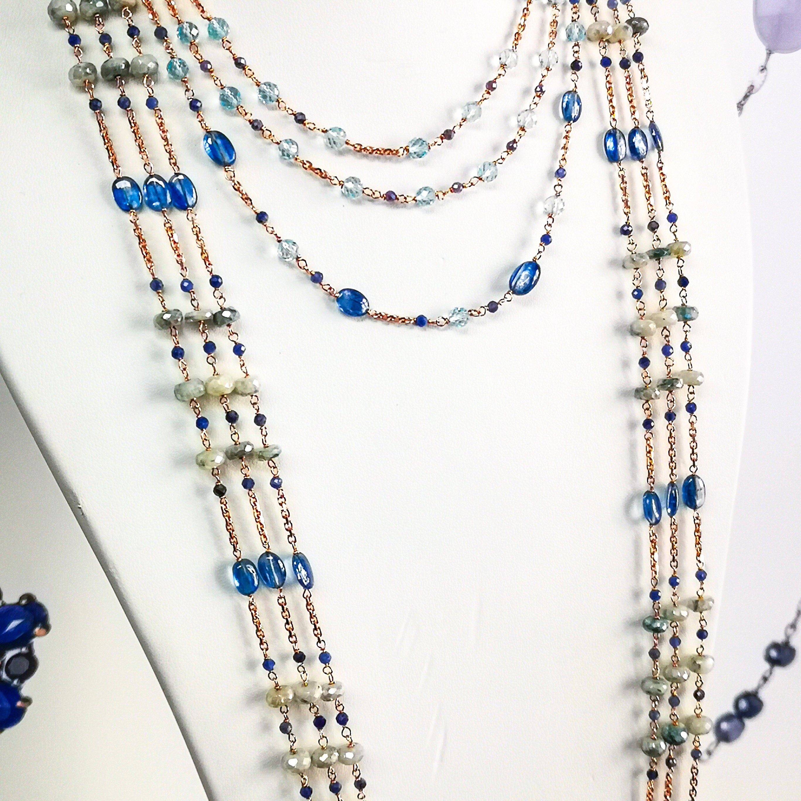 Collana perle di fiume e turchese