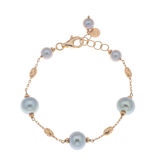 Braccialetto argento 925/ooo perle coltivate