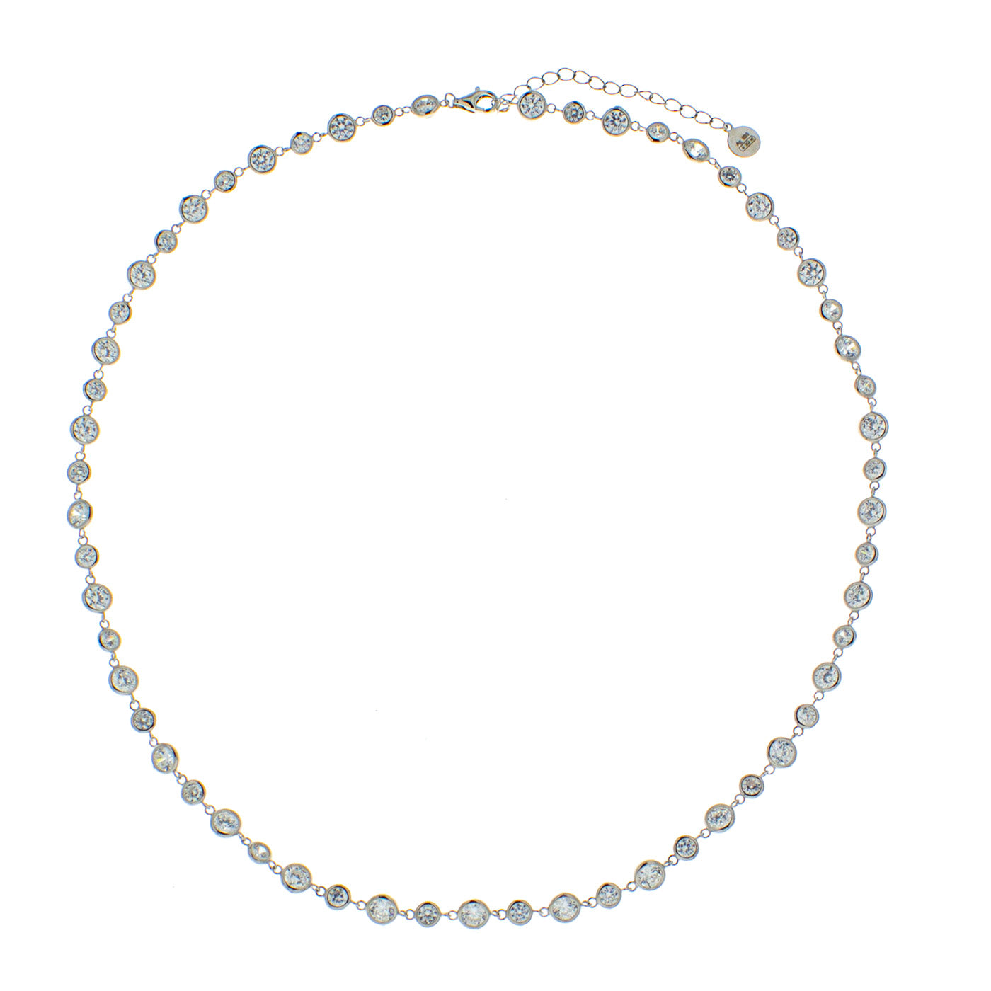Collana in argento 925/ooo, Zirconi