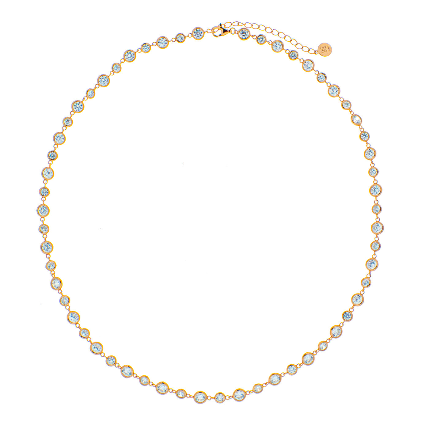 Collana in argento 925/ooo, Zirconi