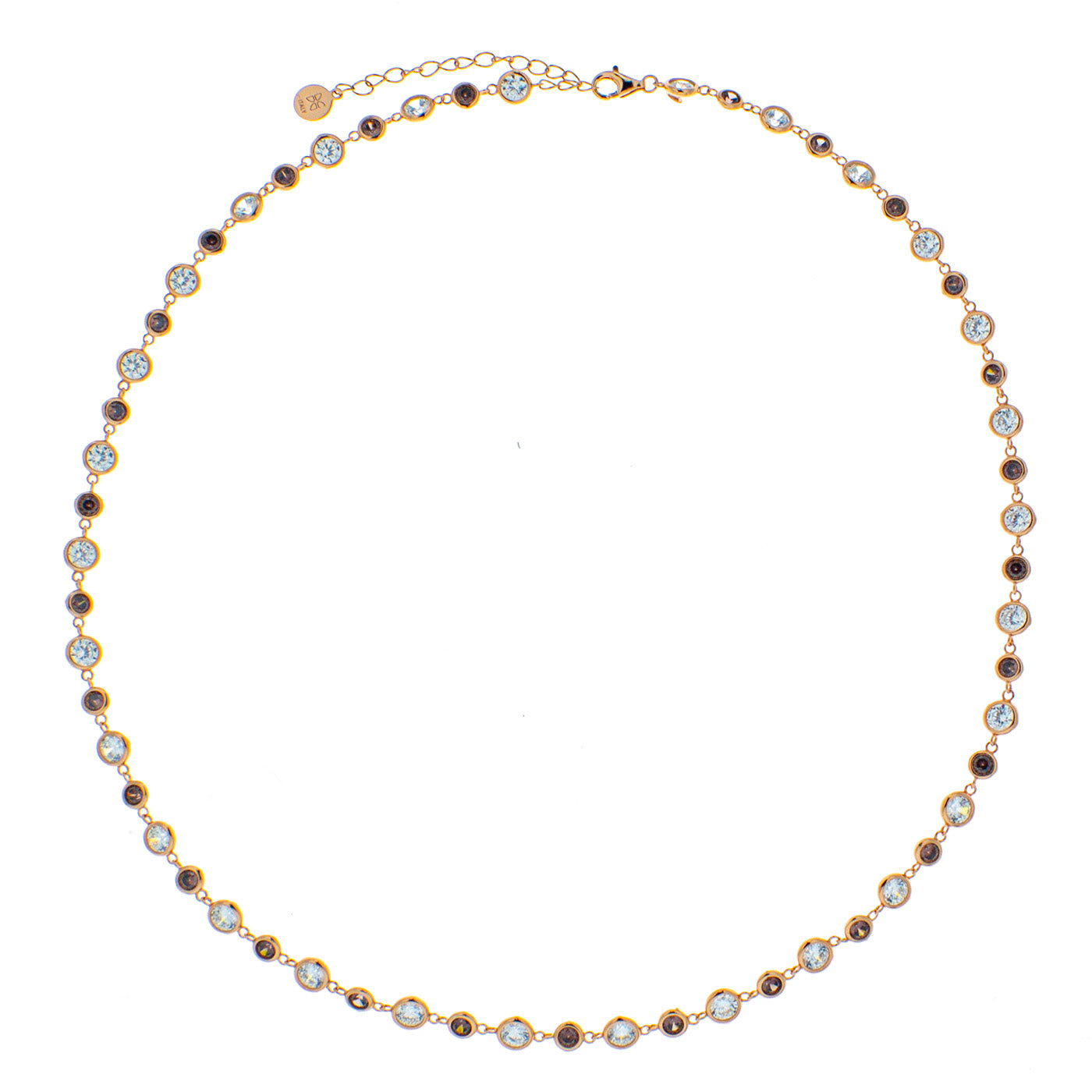 Collana in argento 925/ooo, Zirconi