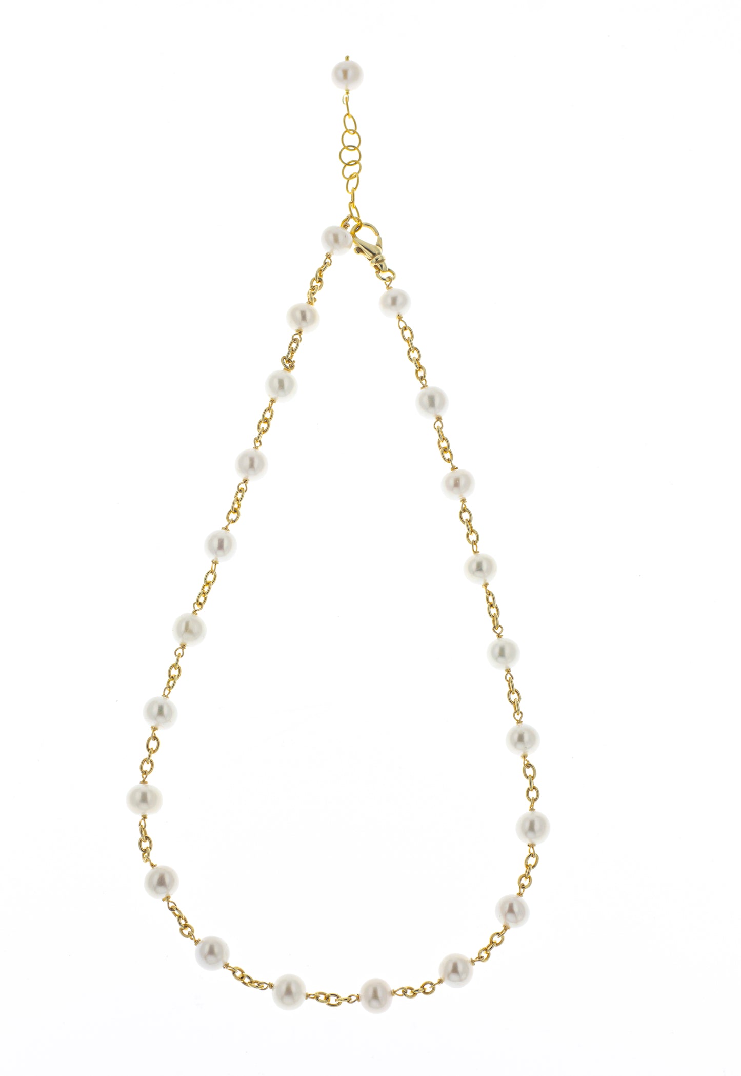 Collana girocollo argento 925/ooo perle coltivate