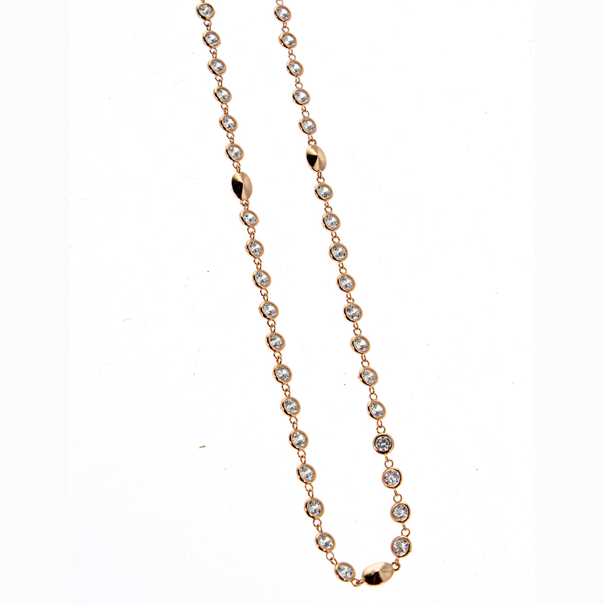 Collana in argento 925/ooo, Zirconi