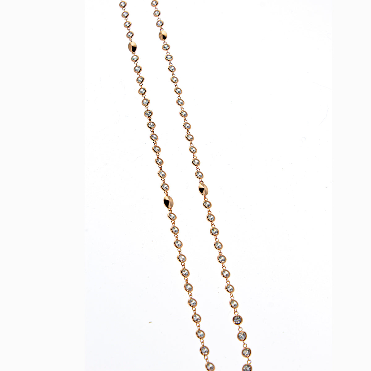 Collana in argento 925/ooo, Zirconi