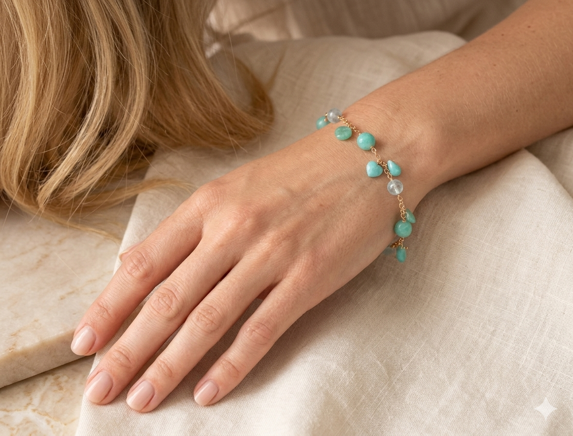 Braccialetti in argento 925/ooo  Pietre Naturali & Perle coltivate