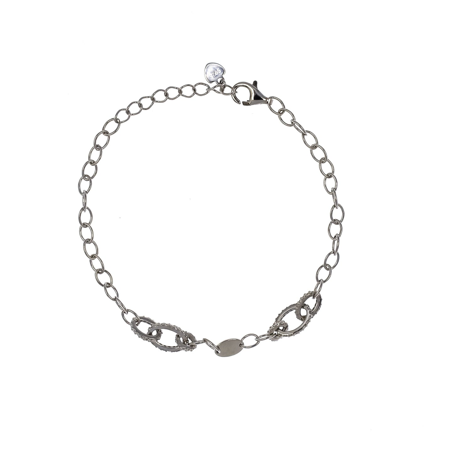 Bracciale in argento 925/ooo, pietre preziose