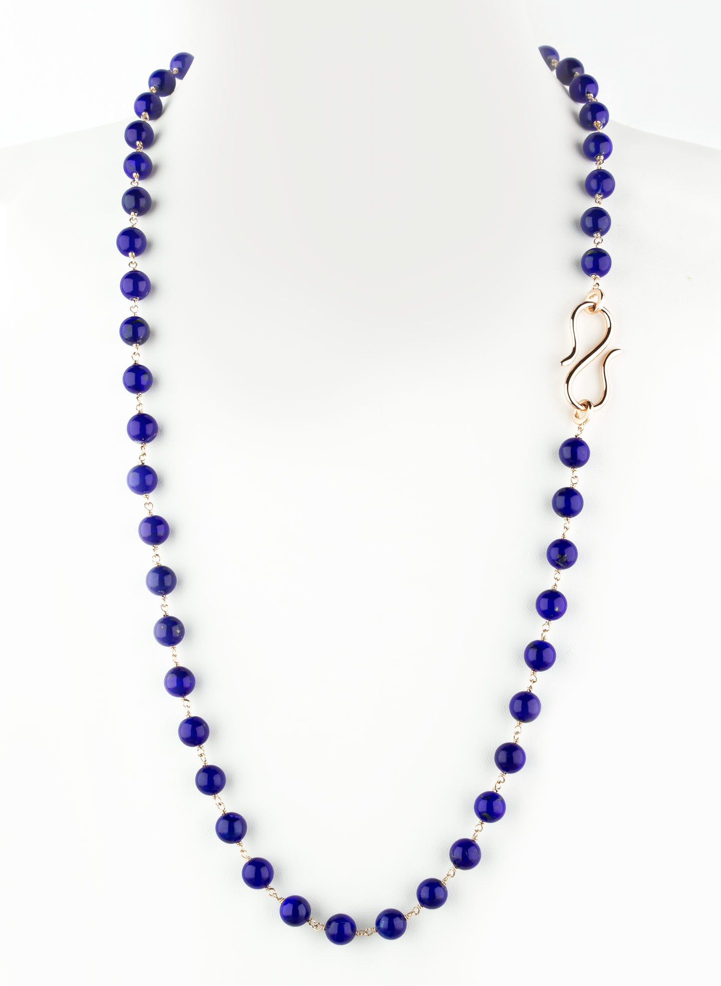 Collana in argento 925/ooo | Lapis Naturale | Chiusura a S Rosè