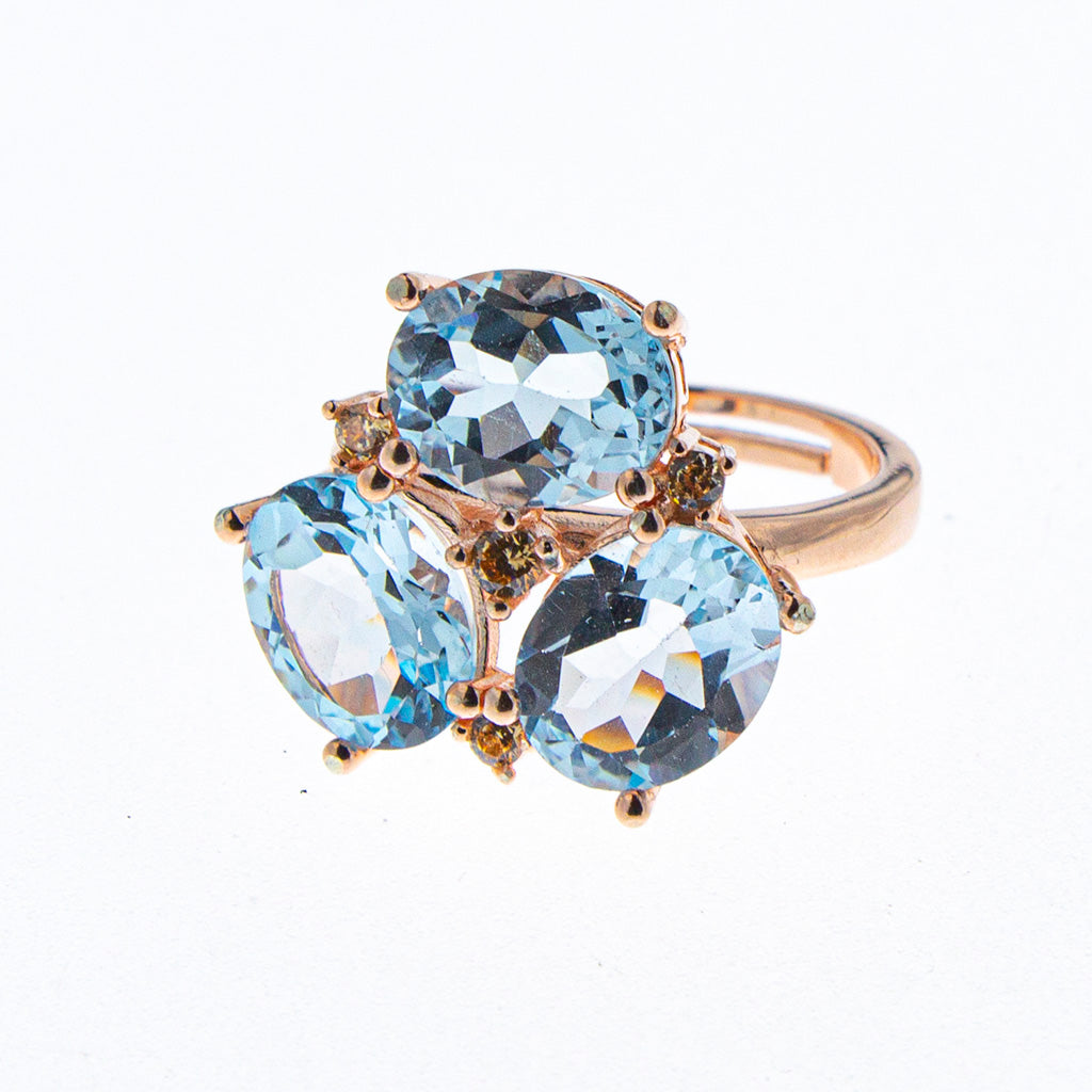 Anelli  in argento 925/ooo, pietre preziose