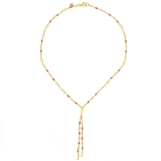 Collana in argento 925/ooo, pietre preziose