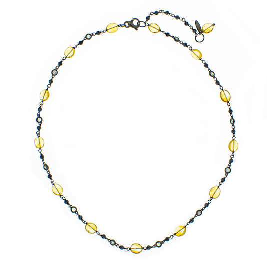 Collana in argento 925/ooo, pietre naturali