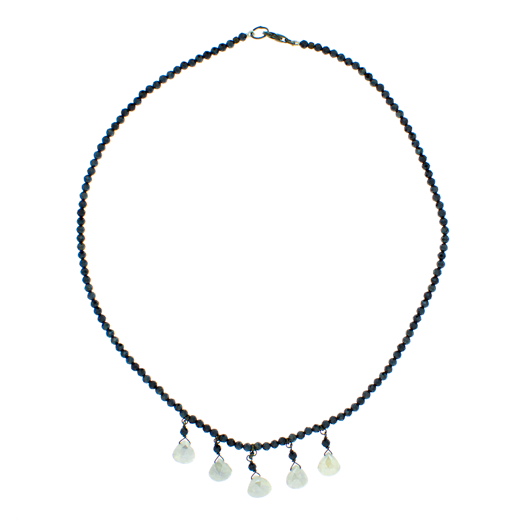 Collana in argento 925/ooo, pietre naturali