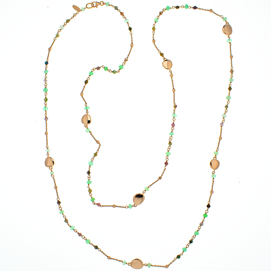 Collana in argento 925/ooo, pietre naturali