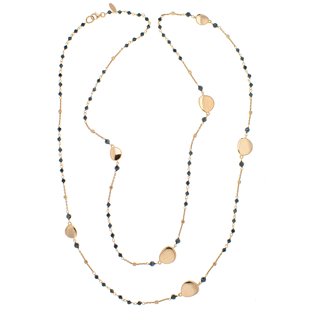 Collana in argento 925/ooo, pietre naturali