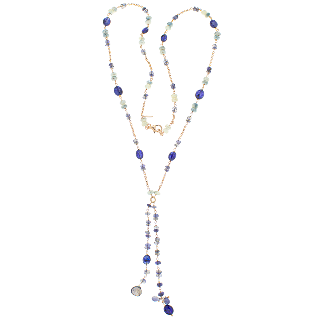 Collana in argento 925/ooo, pietre naturali